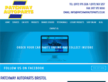 Tablet Screenshot of patchwayautoparts.co.uk